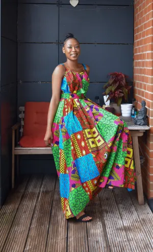 African Print Maxi Dress - Chante
