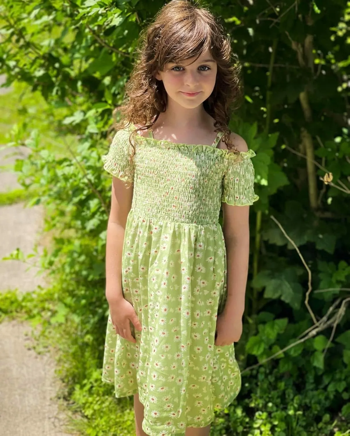 Arshiner Girls Casual Summer Floral Sleeveless Sundress Cami Dress
