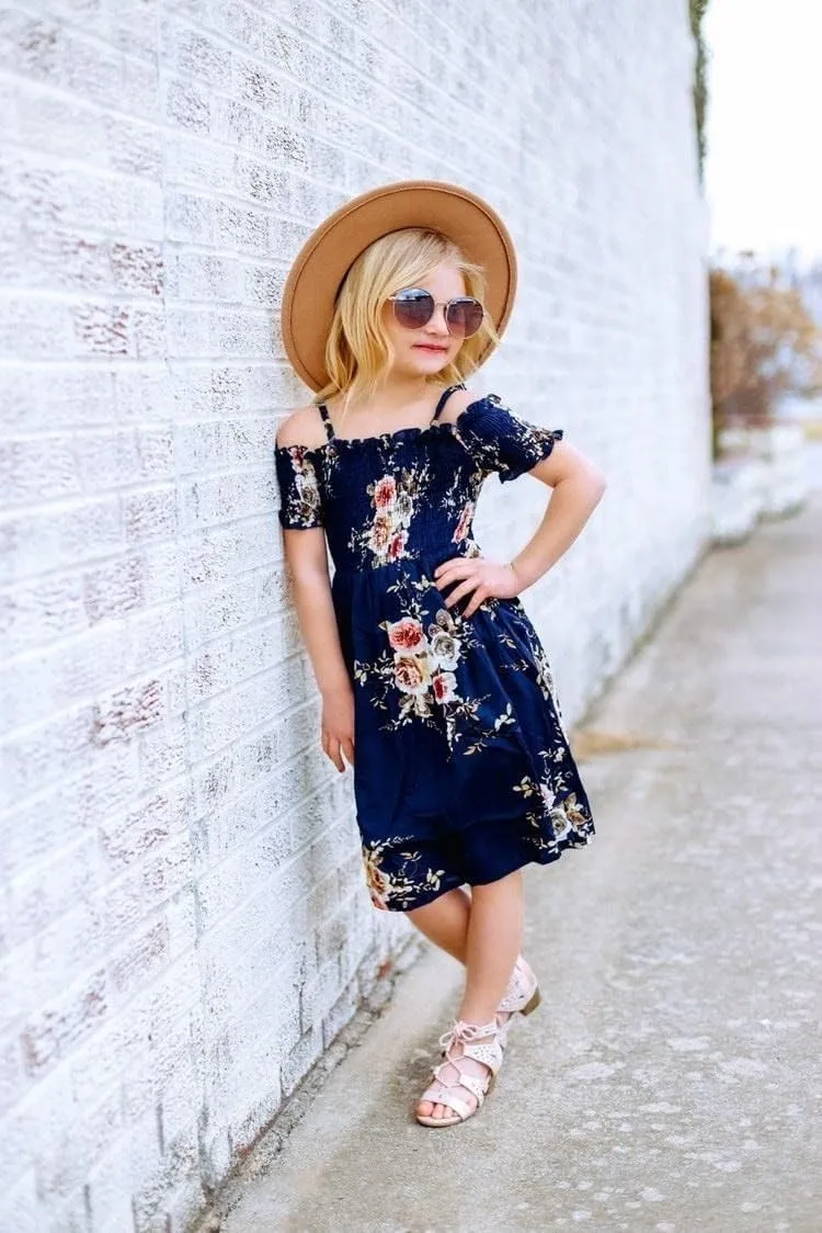 Arshiner Girls Casual Summer Floral Sleeveless Sundress Cami Dress