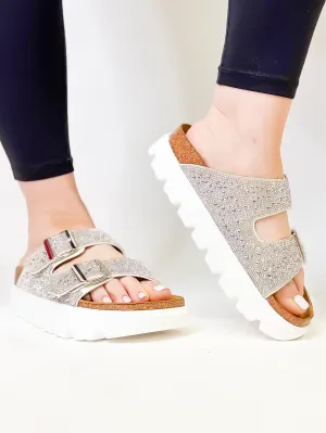 Corky's Clear Rhinestones Rumor Has It Sandals