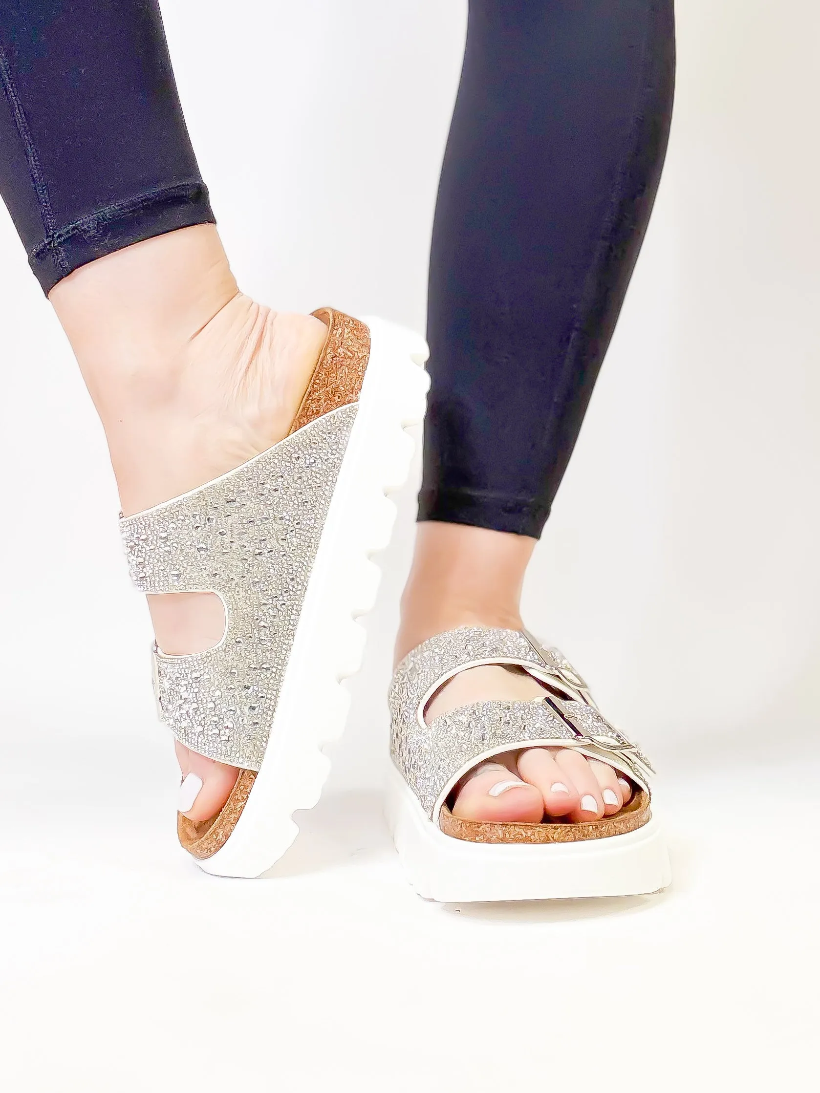 Corky's Clear Rhinestones Rumor Has It Sandals
