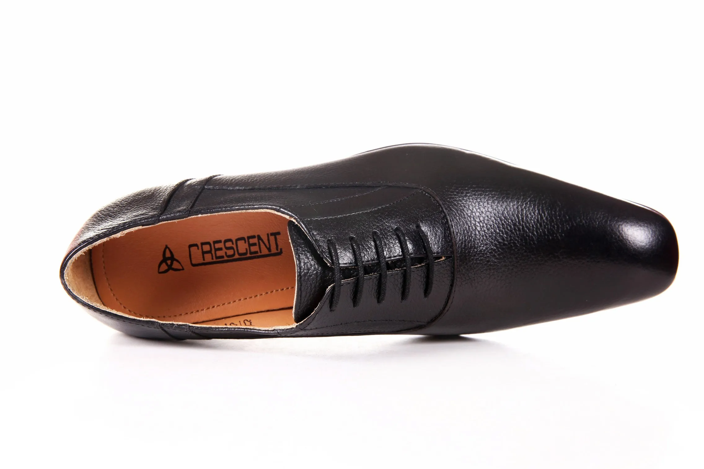 Men's Genuine Leather Formal Oxford Black Shoes by ENAAF #CLGS22BLK
