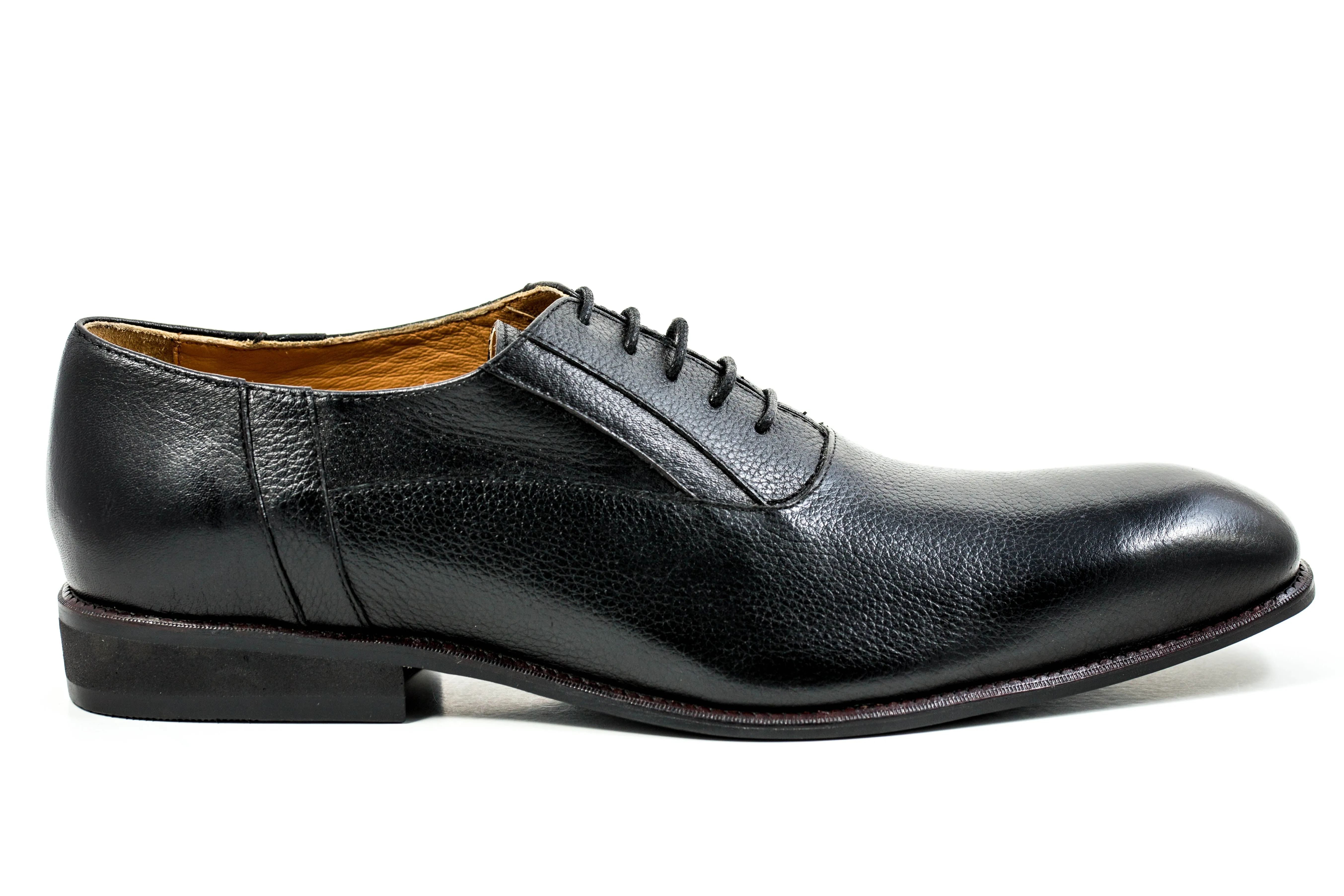 Men's Genuine Leather Formal Oxford Black Shoes by ENAAF #CLGS22BLK