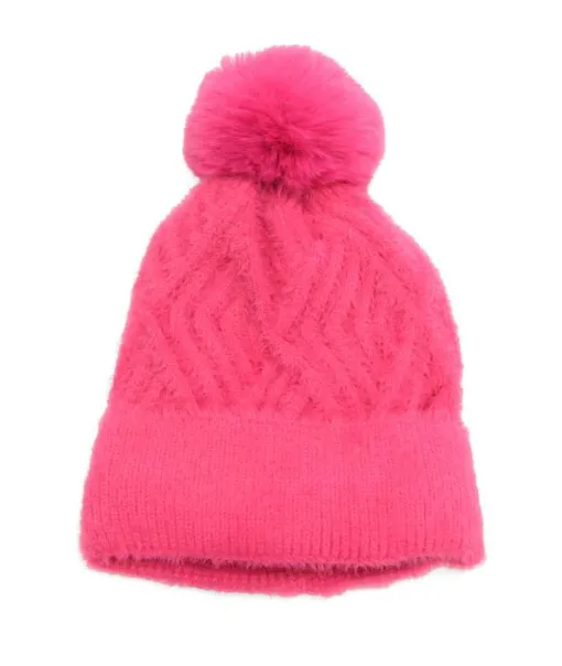 Rib Pom Pom Hat