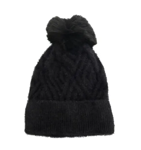 Rib Pom Pom Hat