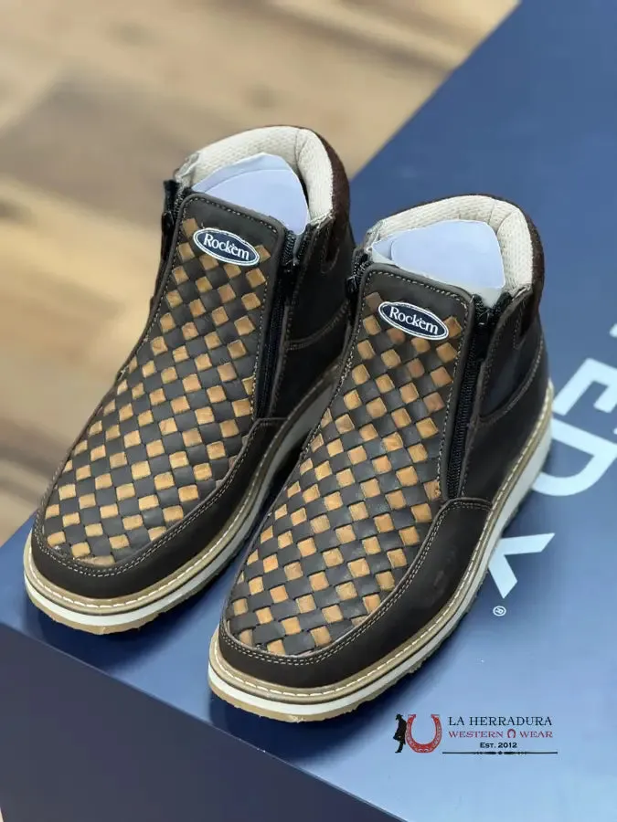 ROCK’EM BROWN CRAZY SERBIA CASUAL SHOES