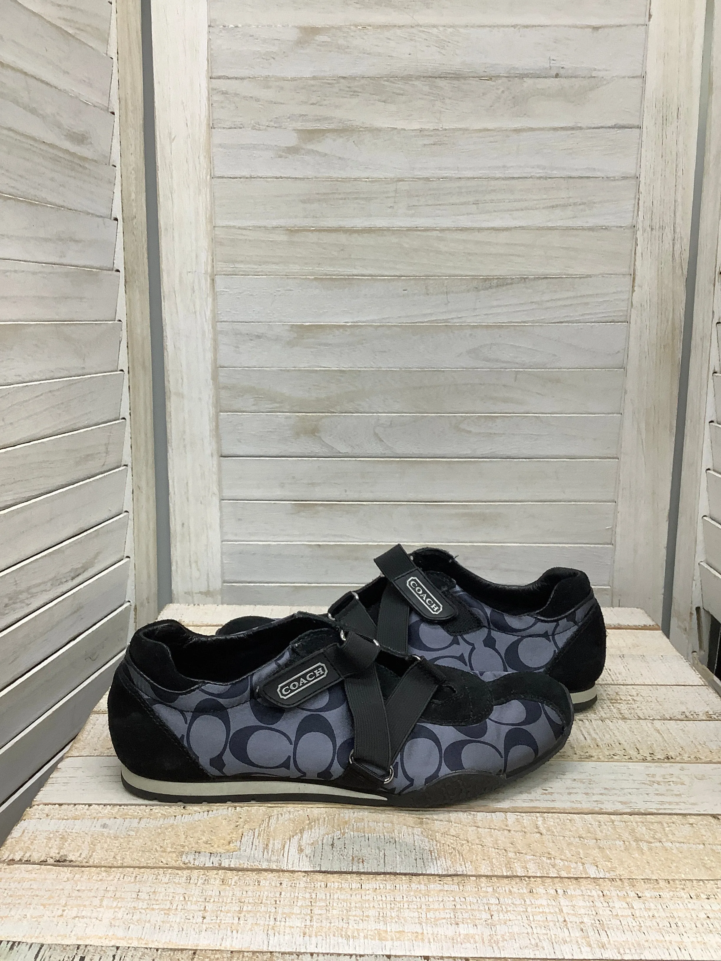 Shoes Designer By Coach In Blue, Size: 7