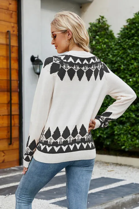 Tanenbaum Round Neck Long Sleeve Sweater