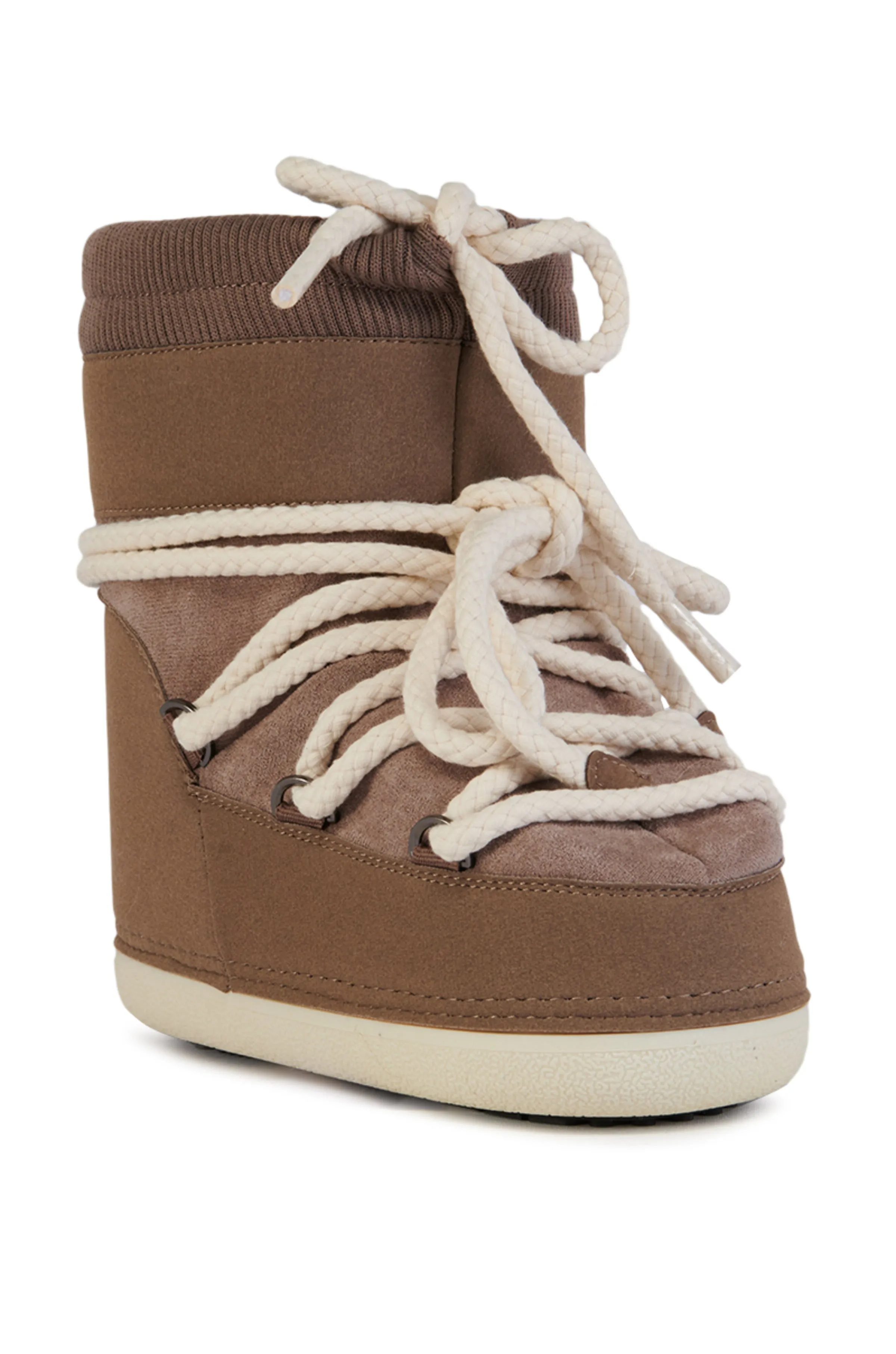 TOASTY-BROWN FLAT SNOW BOOTIE