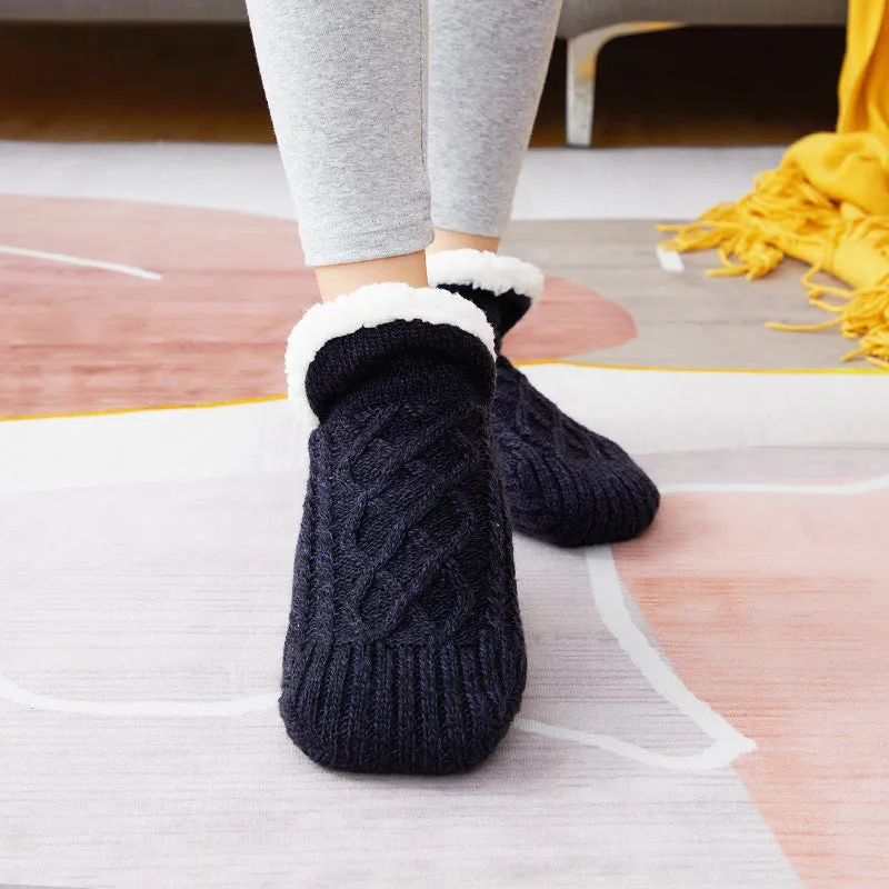 Warm & Cozy Winter Footwear- Non-Slip grip Snow Socks for Women | Brodtica.com