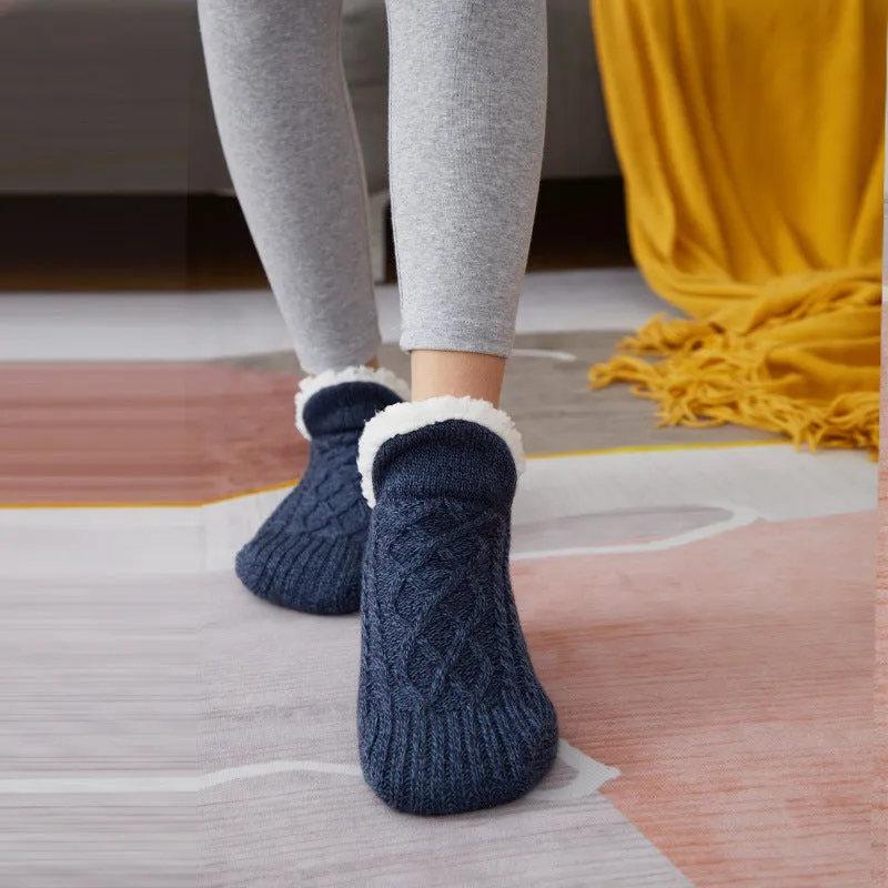 Warm & Cozy Winter Footwear- Non-Slip grip Snow Socks for Women | Brodtica.com