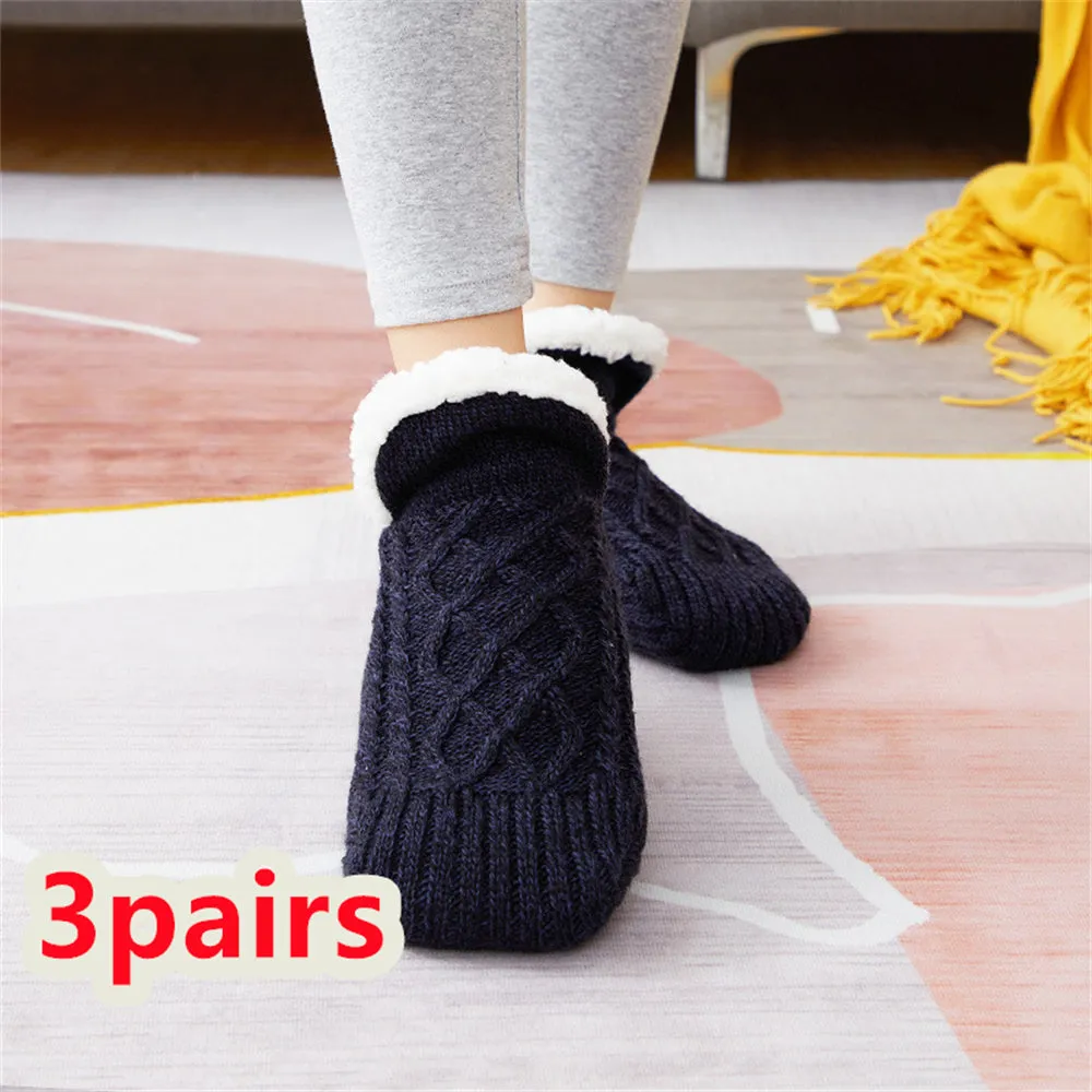 Warm & Cozy Winter Footwear- Non-Slip grip Snow Socks for Women | Brodtica.com