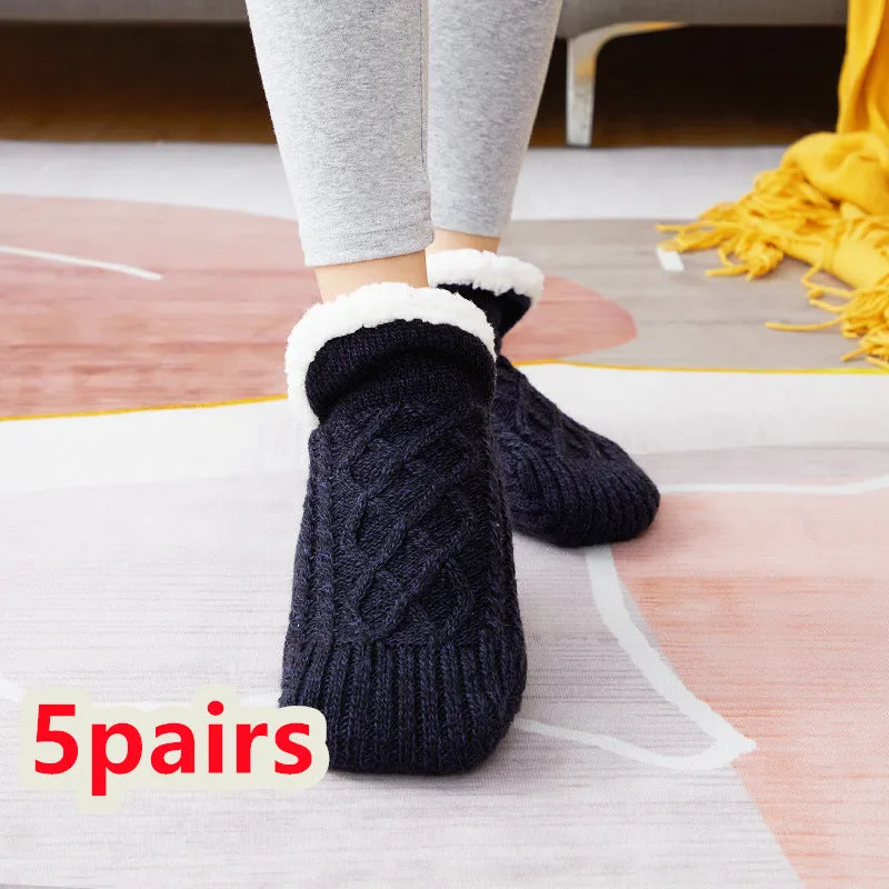 Warm & Cozy Winter Footwear- Non-Slip grip Snow Socks for Women | Brodtica.com