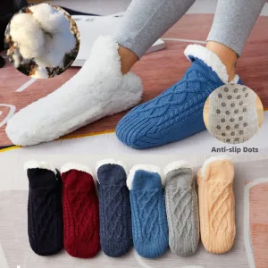 Warm & Cozy Winter Footwear- Non-Slip grip Snow Socks for Women | Brodtica.com