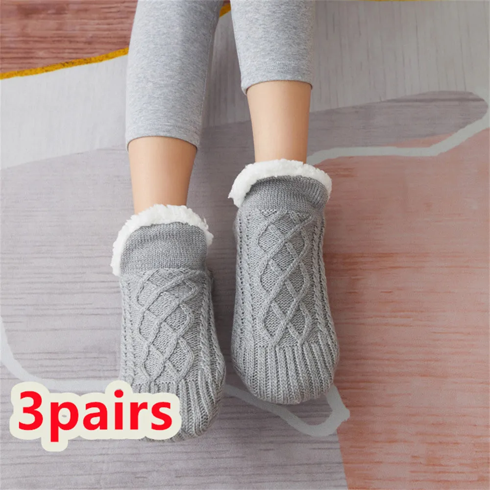 Warm & Cozy Winter Footwear- Non-Slip grip Snow Socks for Women | Brodtica.com