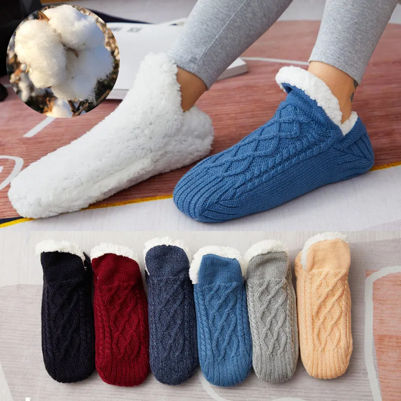 Warm & Cozy Winter Footwear- Non-Slip grip Snow Socks for Women | Brodtica.com