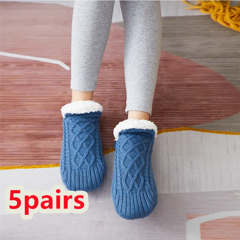 Warm & Cozy Winter Footwear- Non-Slip grip Snow Socks for Women | Brodtica.com