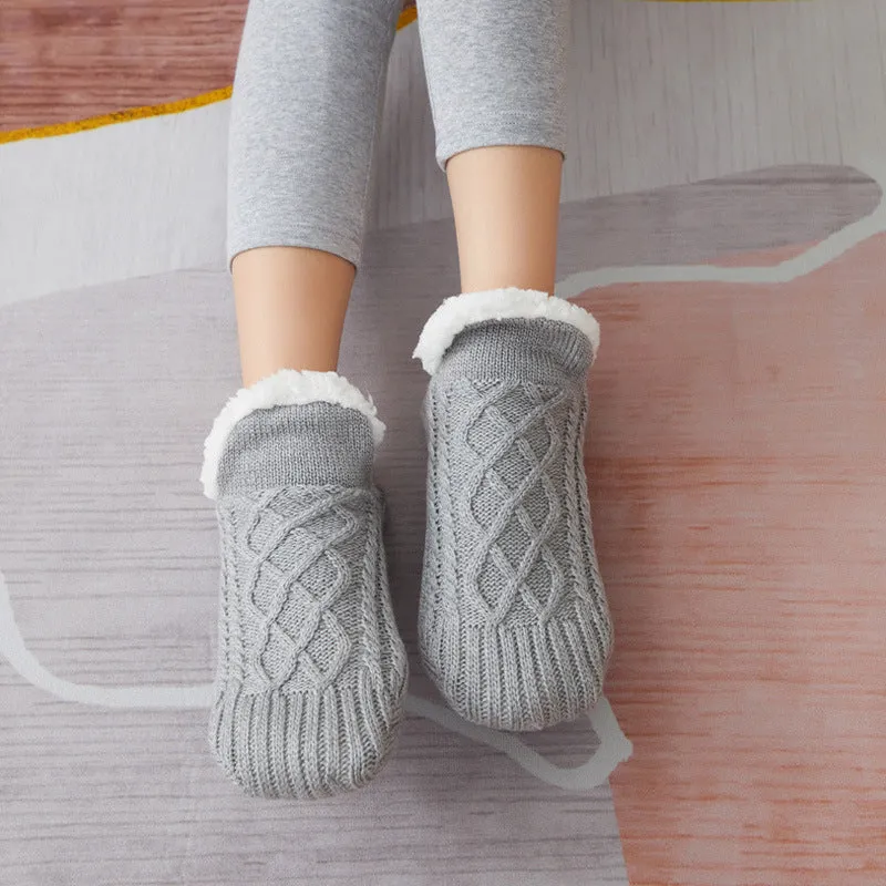 Warm & Cozy Winter Footwear- Non-Slip grip Snow Socks for Women | Brodtica.com