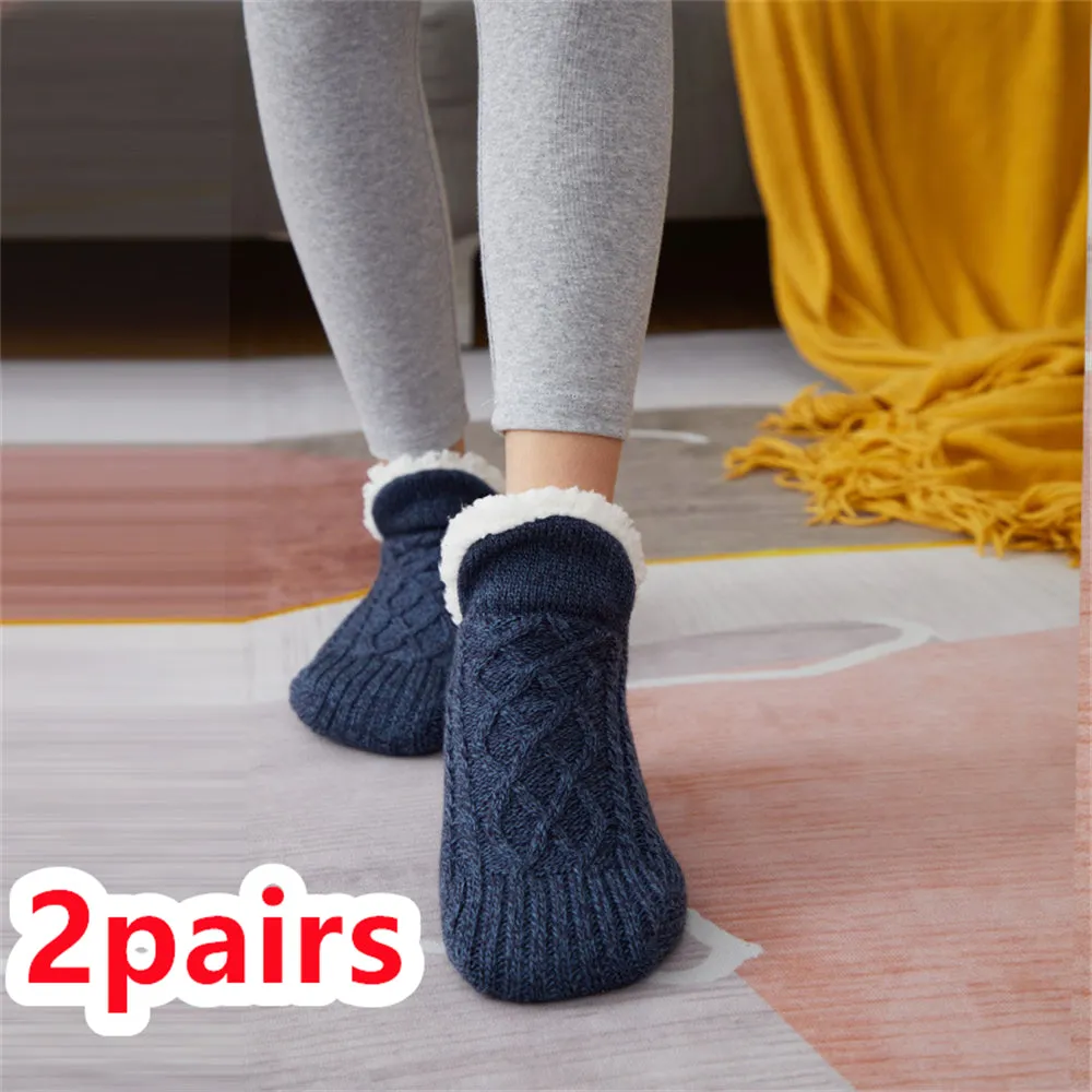 Warm & Cozy Winter Footwear- Non-Slip grip Snow Socks for Women | Brodtica.com