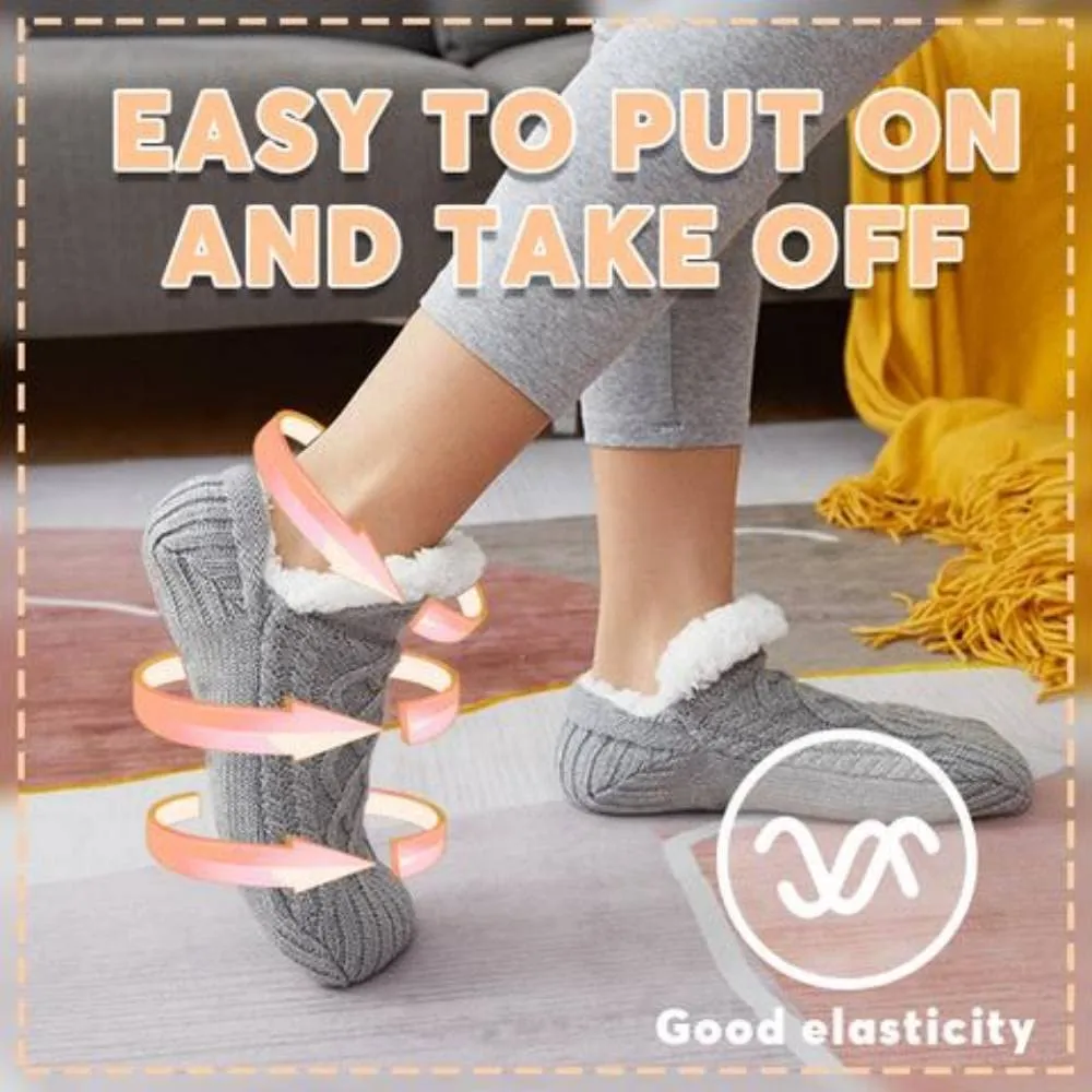 Warm & Cozy Winter Footwear- Non-Slip grip Snow Socks for Women | Brodtica.com