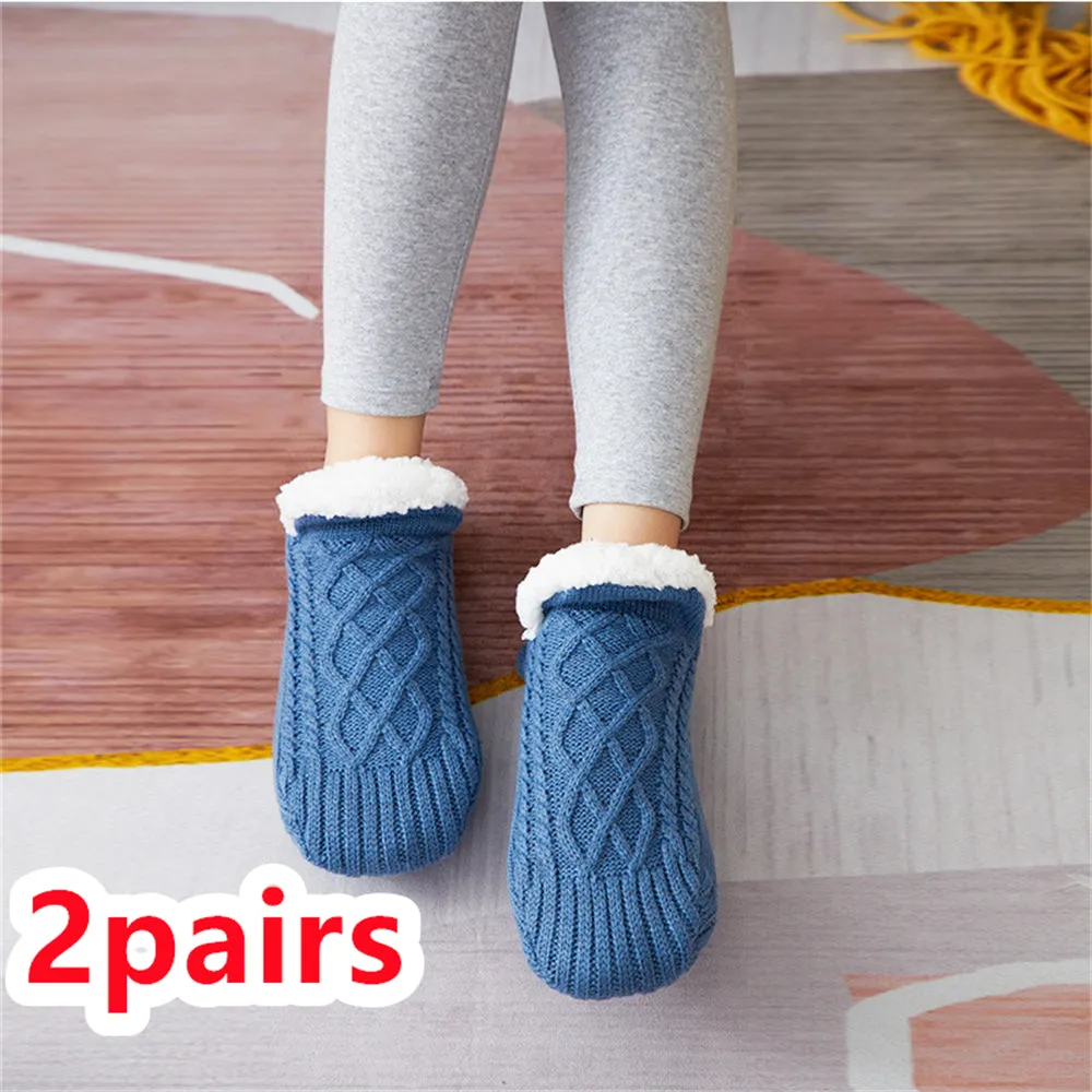 Warm & Cozy Winter Footwear- Non-Slip grip Snow Socks for Women | Brodtica.com