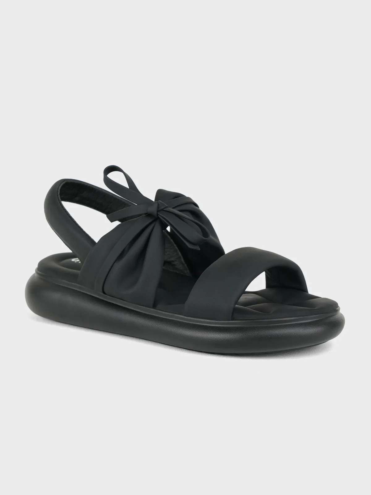 Womens "GREYY" Bow Accented Sandals